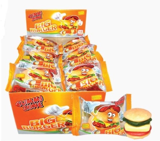 GUMMI ZONE Big Burger 28g /18