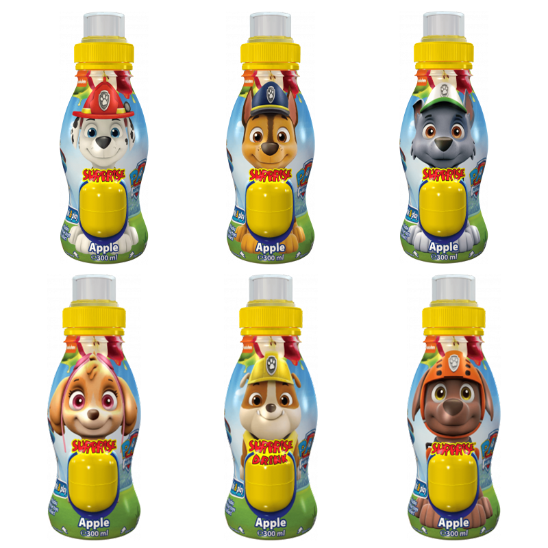 SURPRISE Paw Patrol Nápoj s prekvapením jablko 0,3l /12 ZO
