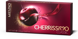 (E) MIESZKO Cherrissimo dezert višne v čokoláde 104g /18