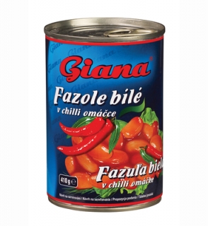 GIANA Fazuľa biela v chilli omáčke 425ml /12