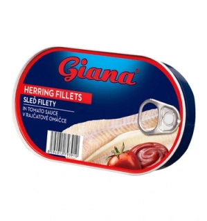 GIANA Filety zo sleďa v paradajkovej omáčke 170g /12