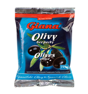 (E) GIANA Olivy čierne bez kôstky 200ml /36