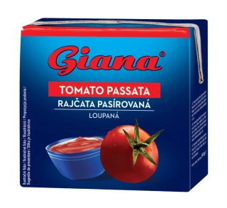 GIANA Pasírované lúpané paradajky 500g /12 (E)