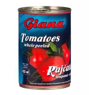 GIANA Paradajky lúpané celé 425ml /12
