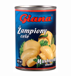 GIANA Šampiňóny celé v slanom náleve 425ml /12
