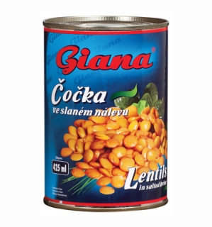 GIANA Šošovica v slanom náleve 425ml /12