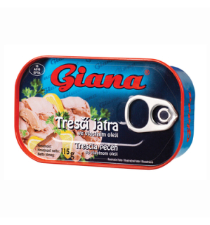 GIANA Treščia pečeň 115g /12