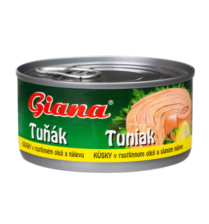 GIANA Tuniak kúsky v rastlinnom oleji 170g /48