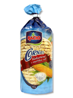 RACIO Cornies kukuričné s morskou soľou 115g /12