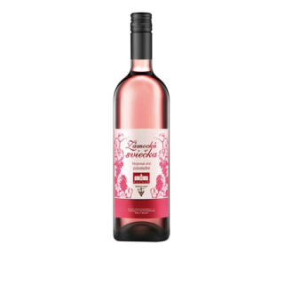 Zámocká sviečka ružová 1l /6