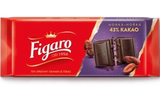 FIGARO Horká čokoláda 43% 80g /25