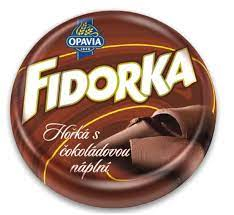 OPAVIA Fidorka hnedá horká s čokoládovou náplňou 30g /30