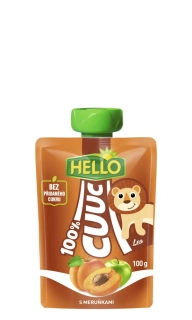 HELLO Cuuc 100% kapsička s marhuľami 100g /12