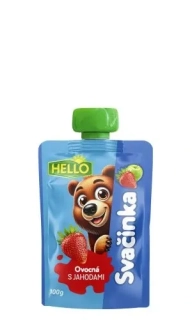 HELLO Kapsička s jahodami 100g /12