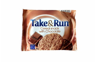 Take&Run Sušienky ovsené s kúskami čokolády polomáčané 50g /20