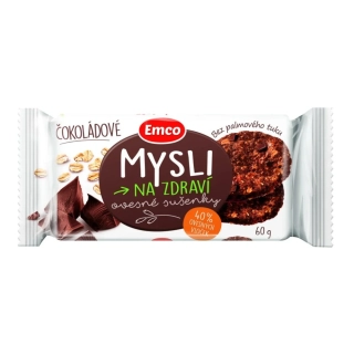 EMCO Mysli ovsené sušienky čokoládové 60g /24