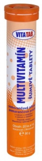 VITATAB Multivitamín šumivé tablety 80g /12
