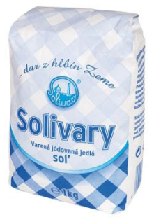 SOLIVARY Soľ jódovaná 1kg/ 12
