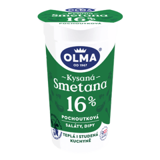 (E) OLMA Kyslá smotana pochúťková 16% 200g /20