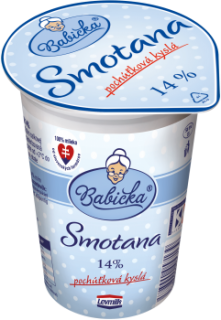 BABIČKA Smotana kyslá pochúťková 14% 200g /20