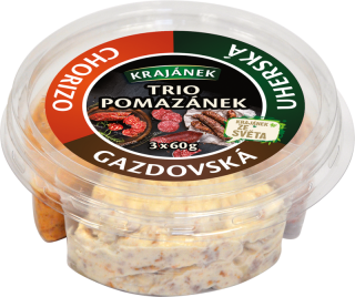 KRAJÁNEK Trio nátierok zo sveta 3x60g /4