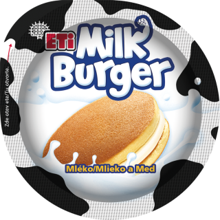 ETI Milk Burger mliečny snack mlieko a med 35g /12