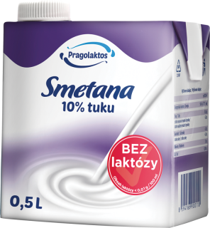 PRAGOLAKTOS Smotana 10% bez laktózy 0,5l /12