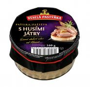 VESELÁ PASTÝŘKA Paštéta s husacími pečienkami 160g /8 chladený tovar