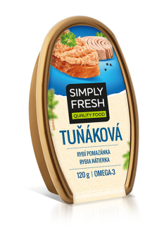 SIMPLY FRESH Tuniaková rybacia nátierka 120g/ 12 chladený tovar