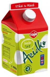 RAJO Acidko plnotučné biele 3,6% 450g /8