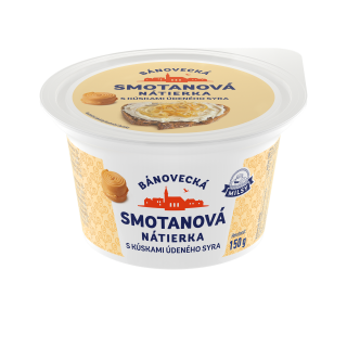MILSY BÁNOVECKÁ Smotanová nátierka s kúskami údeného syra 150g /8