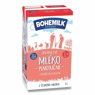 (E) BOHEMILK Mlieko trvanlivé 3,5% 1l /12
