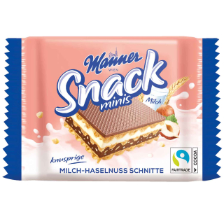 MANNER Snack Milch-Haselnuss 25g /28 (M)