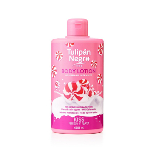 TULIPÁN NEGRO Telové mlieko Kiss Fresa Y Nata 400ml /6