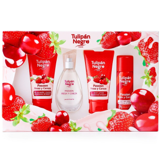 TULIPÁN NEGRO Darčeková kazeta Passion Fresa y Cereza /1