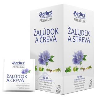 HERBEX Premium Žalúdok a črevá 20x1,5g /8