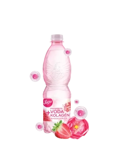 LUCKA Pramenitá voda + Kolagén jahoda-ruža 0,5l /12 ZO