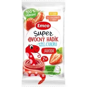 EMCO Super Ovocný hadík jahoda 20g /26