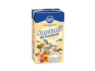 (G) BOHEMILK Smotana do kuchyne 12% 1l /6