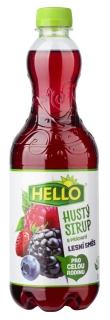 HELLO Hustý sirup príchuť lesná zmes 0,7l /10