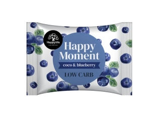 HAPPY MOMENT Kokosové kolieska s čučoriedkami 36g /20