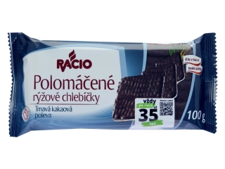 RACIO Ryžové chlebíčky tmavé kakaové 100g /20