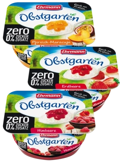 EHRMANN Obstgarten tvarohový dezert Zero MIX 120g /16