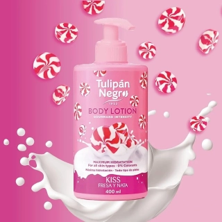 TULIPÁN NEGRO Telové mlieko s pumpičkou Fresa Nata 400ml /6