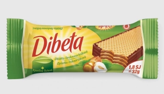 (E) Dibeta oblátka lieskovooriešková 32g /24