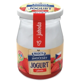 MADETA Jihočeský jogurt jahoda 200g /10