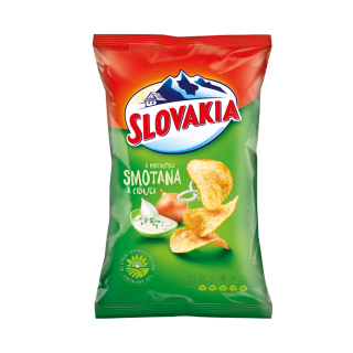 Slovakia chips smotana a cibuľa 60g /18