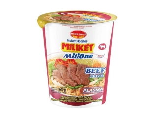  MILIKET Instantné rezance v kelímku s hovädzou príchuťou  65g /24
