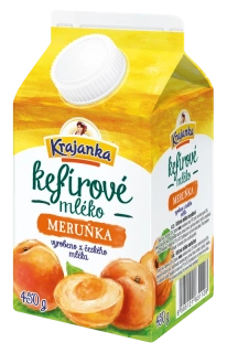 KRAJANKA Kefírové mlieko marhuľa 450ml /8