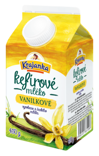 KRAJANKA Kefírové mlieko vanilka 450ml /8
